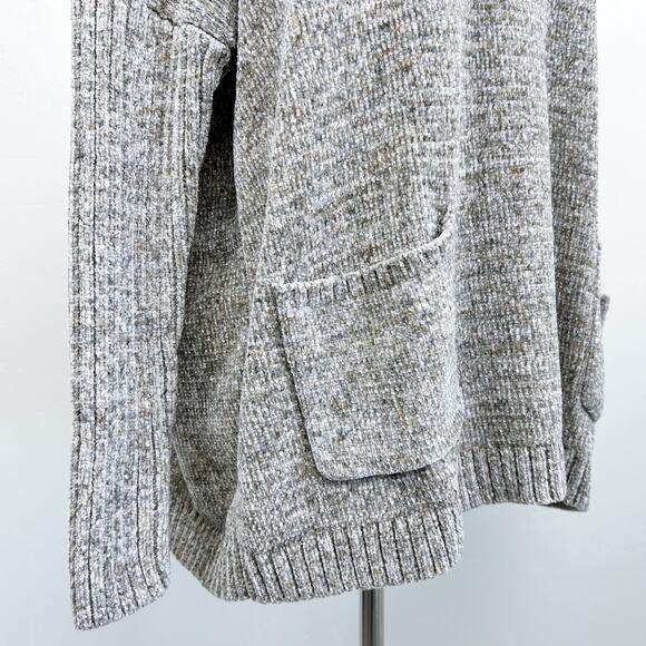 J. Jill Chenille Warm Neutral Mock Neck Boxy Knit Sweater - Picture 5 of 9